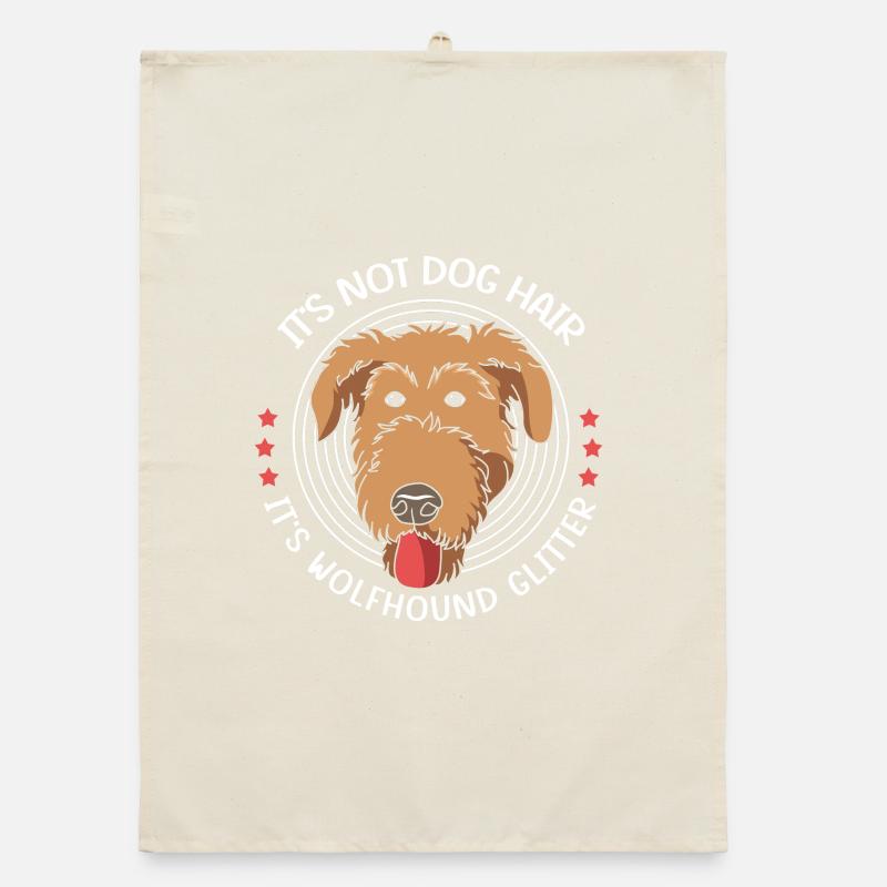 Irish wolfhound Organic dish towel