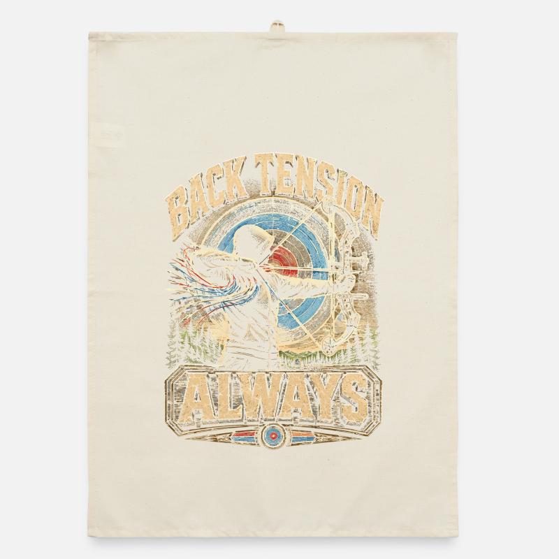 Archery Archer Back Tension Always Organic dish towel