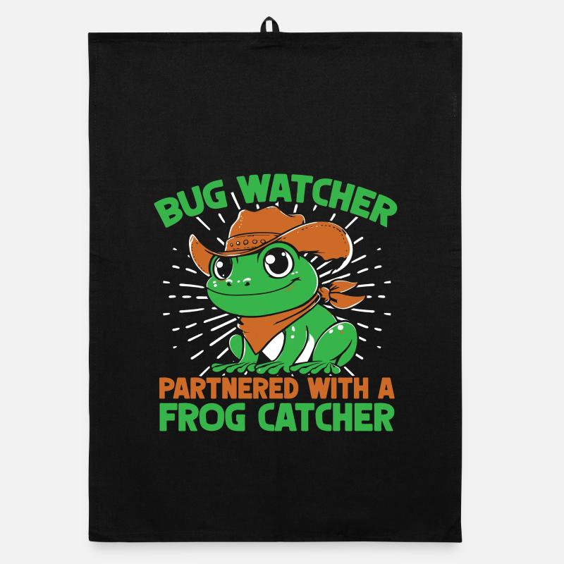 Frog Catcher Bug Watcher Partnered With Catcher Organic dish towel