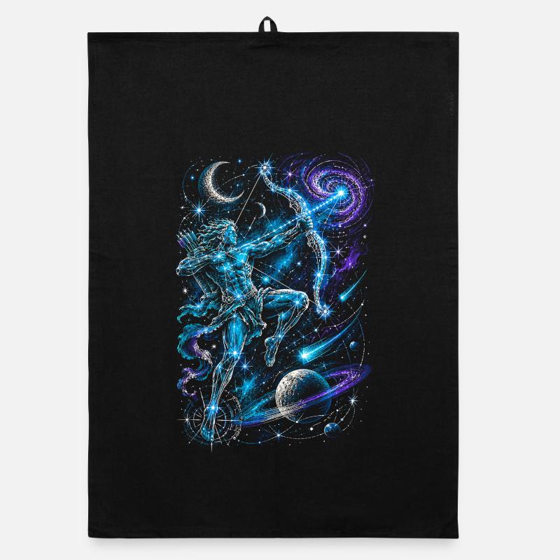 Archery Archer Constellation Organic dish towel