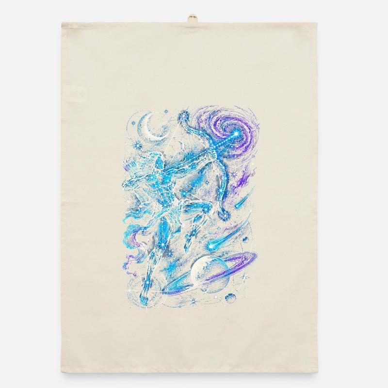 Archery Archer Constellation Organic dish towel