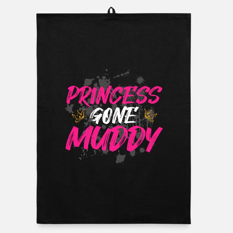 Princesse devenue boueuse Schlammlauf Course boueuse Torchon bio