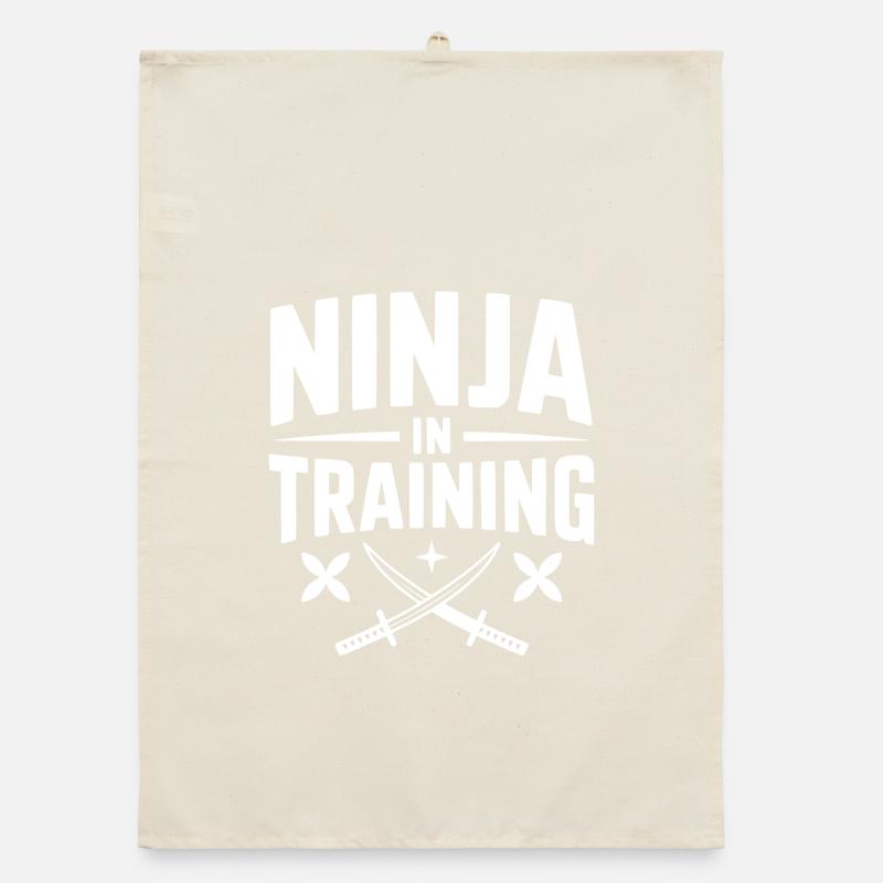 Ninja In Training Organic dish towel