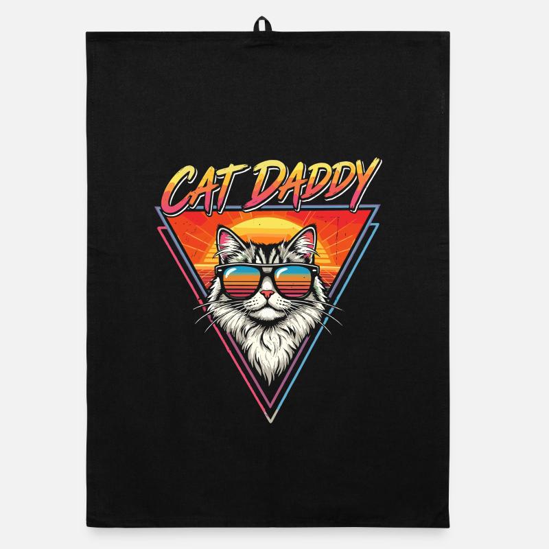 Cat Daddy, Cat Dad, Cat Dad Organic dish towel
