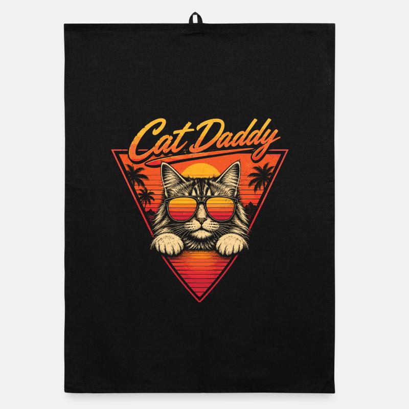 Cat Daddy, Cat Dad, Cat Dad Organic dish towel