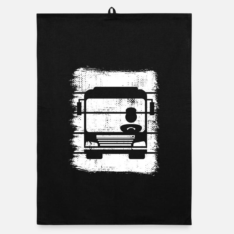 Rétro Bus Driver Torchon bio