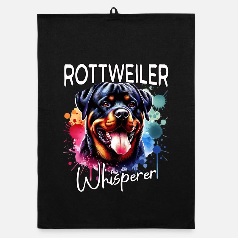 Rottweiler Flüsterer Organic Geschirrtuch