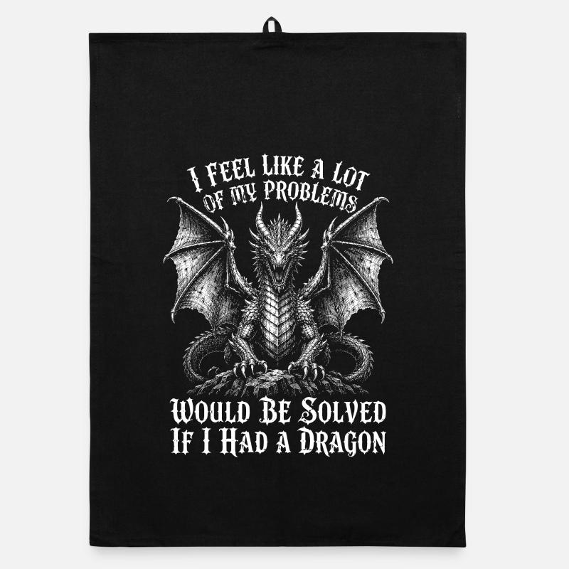 Problems Solved If I Had a Dragon Organic dish towel
