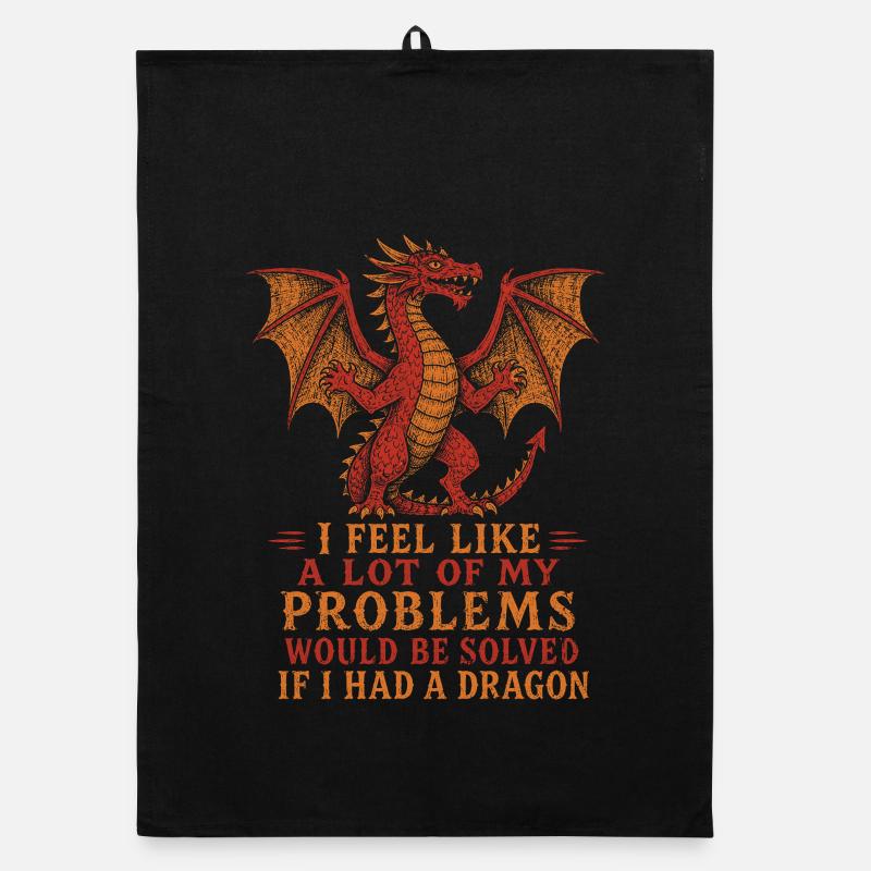 Problems Solved If I Had a Dragon Organic dish towel