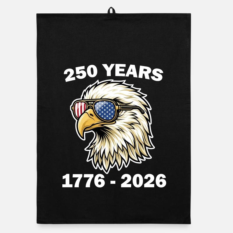 USA 250th Eagle Design Organic Geschirrtuch