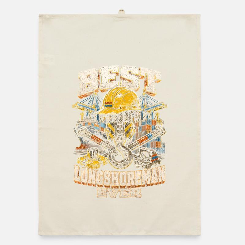 Dock Worker Best Longshoreman Ever Organic dish towel