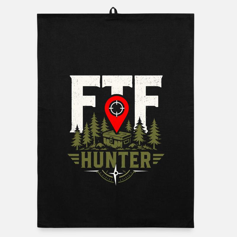 FTF Hunter GPS Schatzsuche-Design Organic Geschirrtuch