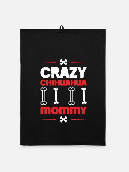 CHIHUAHUA - Organic Geschirrtuch - Schwarz - Vorne