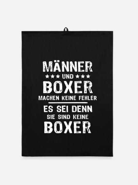 Boxer - Organic Geschirrtuch - Schwarz - Vorne