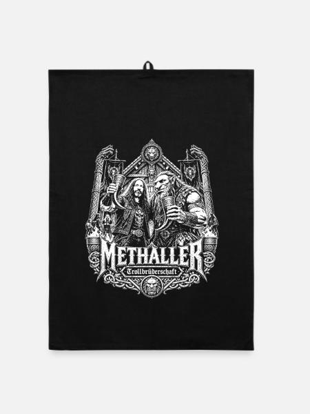 Methaller - Trollbrüderschaft - Organic Geschirrtuch - Schwarz - Vorne