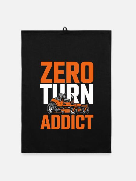 Zero Turn Rasenmäher Für Rasenpflege Fans - Organic Geschirrtuch - Schwarz - Vorne