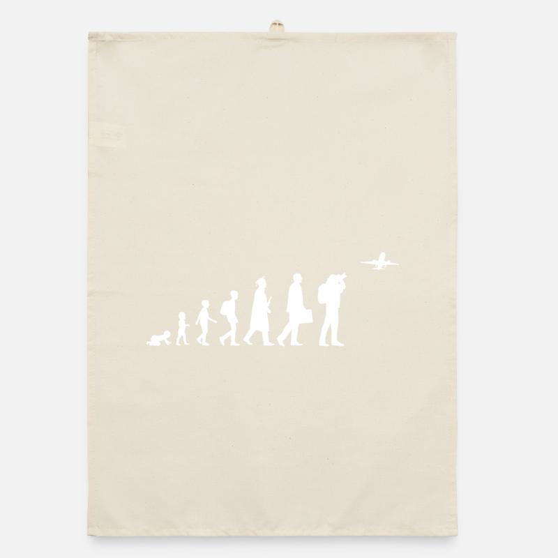 Evolution Flugzeugliebhaber Organic Geschirrtuch