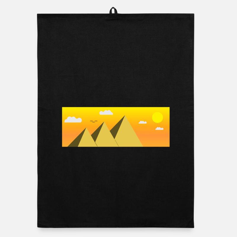 Égypte Égypte Le Caire vacances pyramide idée cadeau Torchon bio