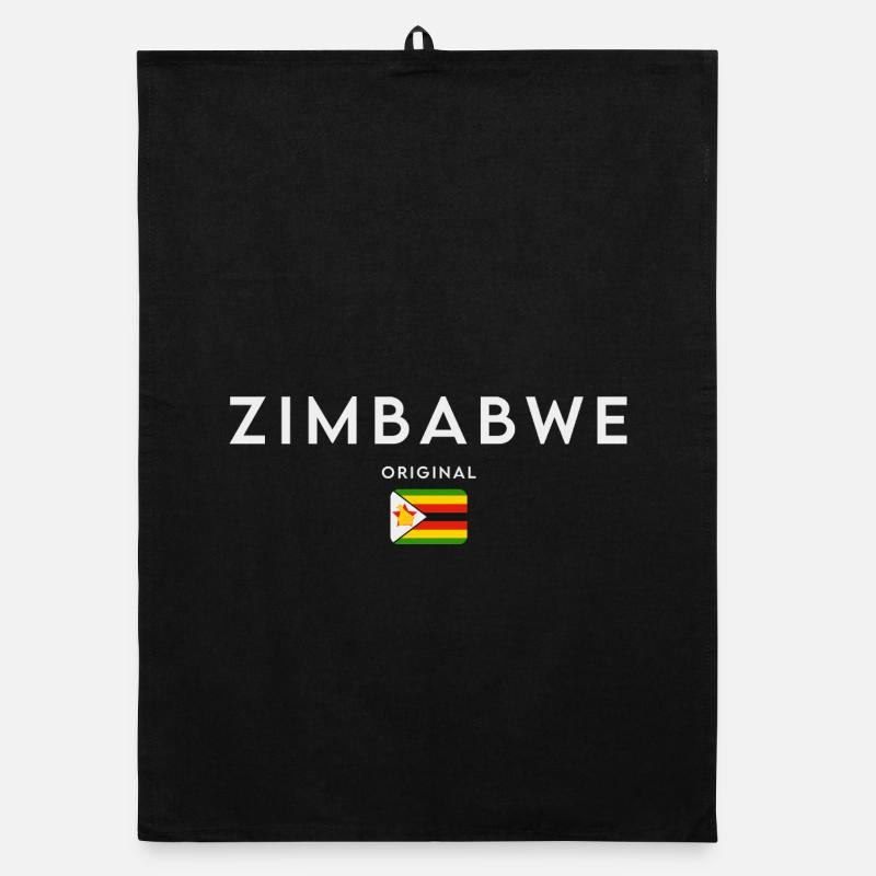 Simbabwe-Flagge, Simbabwe-Stolz Organic Geschirrtuch