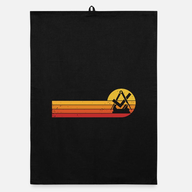 Charpentier Guilde de charpentier Signe Guilde d’artisanat Torchon bio