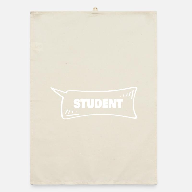 Speech Bubble Student Organic dish towel