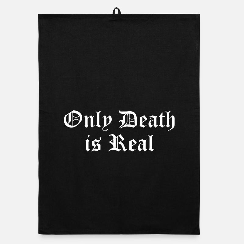 Nur der Tod ist real Organic Geschirrtuch