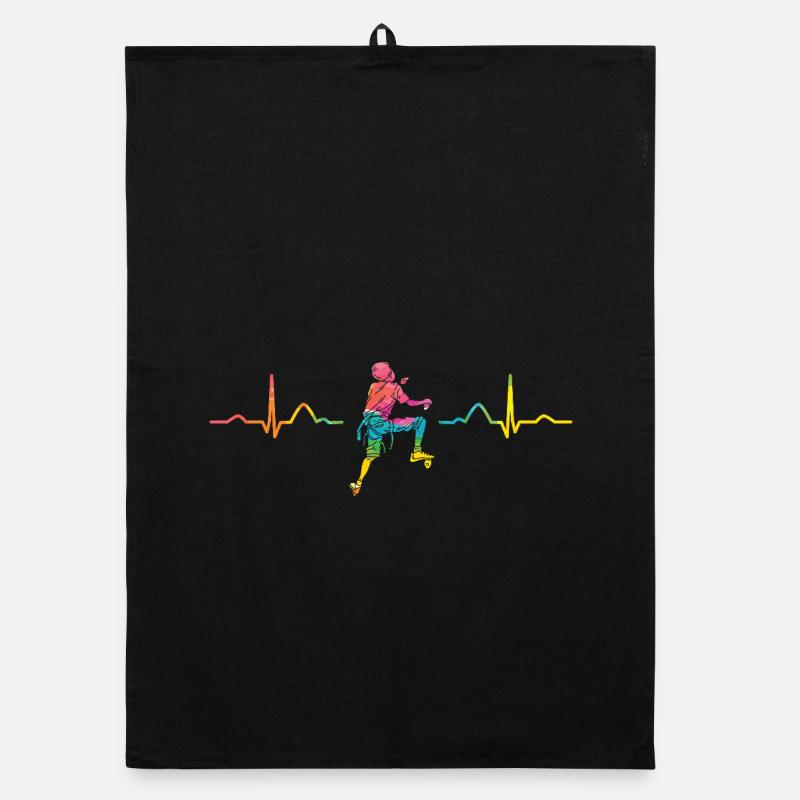 Boulderer heartbeat Bouldering Bouldering Organic dish towel