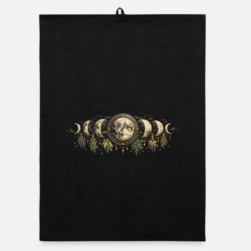 Pharmacist Herb Collector Pharmacist Moon Phases Organic dish towel