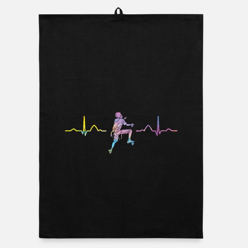 Boulderer heartbeat Bouldering Bouldering Organic dish towel