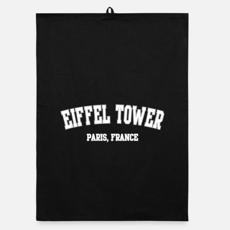 Eiffel Tower Paris Crest Organic dish towel
