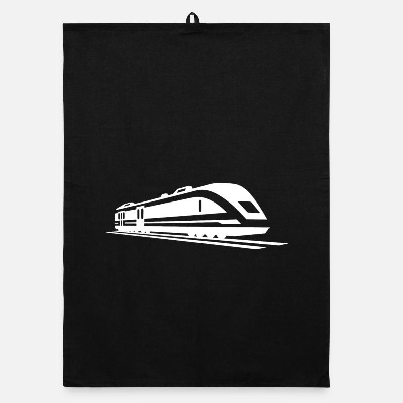 Dessin de train Torchon bio