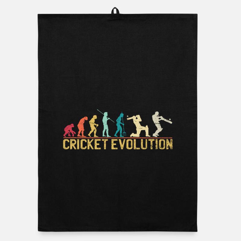 Conception sur le thème de Cricket Evolution Torchon bio