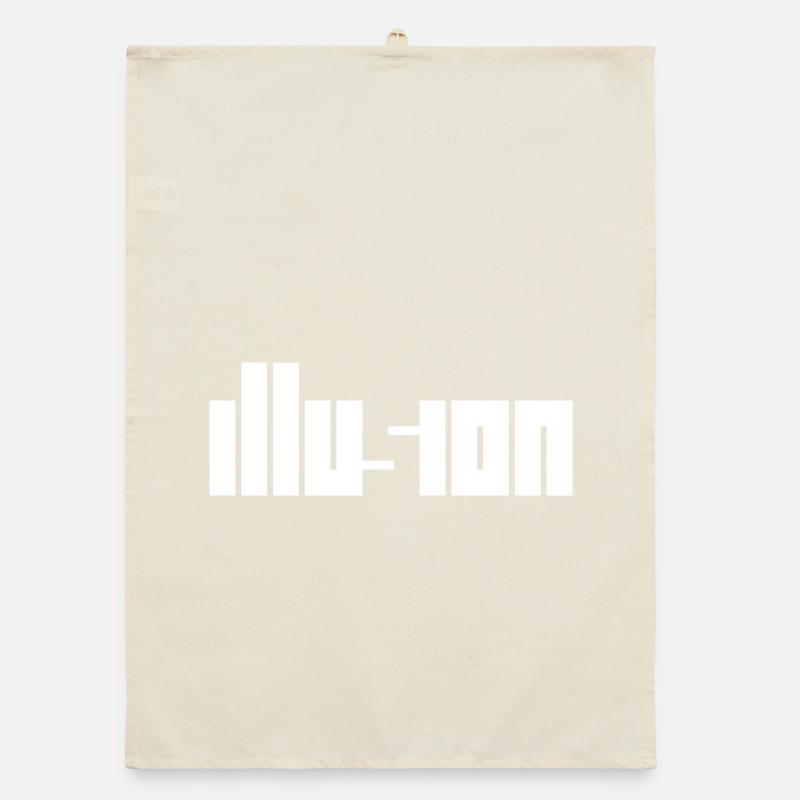Illusion – Illusion d’optique Conception de contraste Torchon bio
