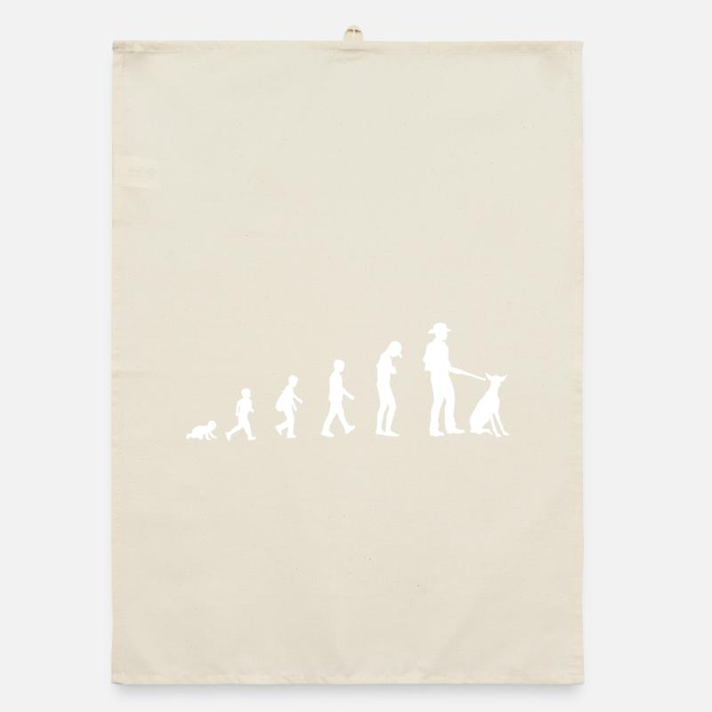 Development from baby to hunter Organic dish towel