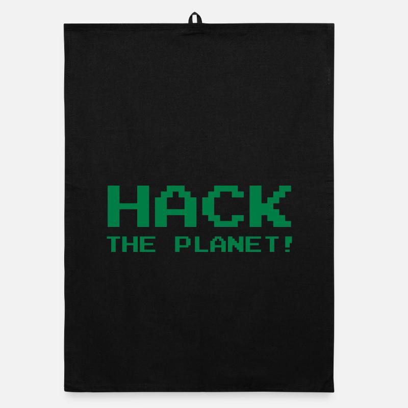 Hack the Planet ! Organic dish towel