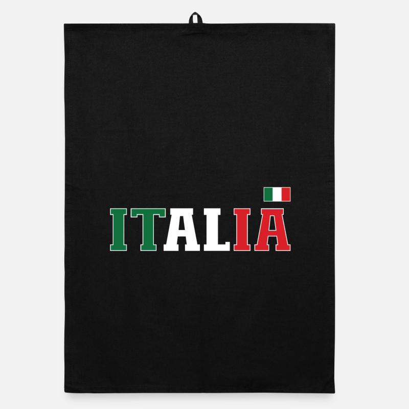 Italie Drapeau Torchon bio