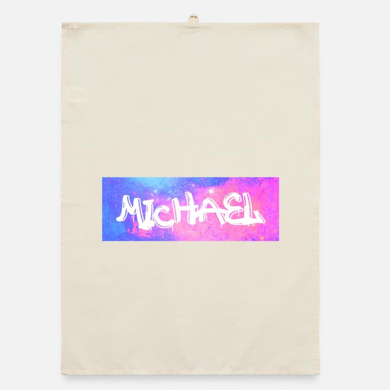 Michael Name Gift Gift Idea Galaxy Organic dish towel