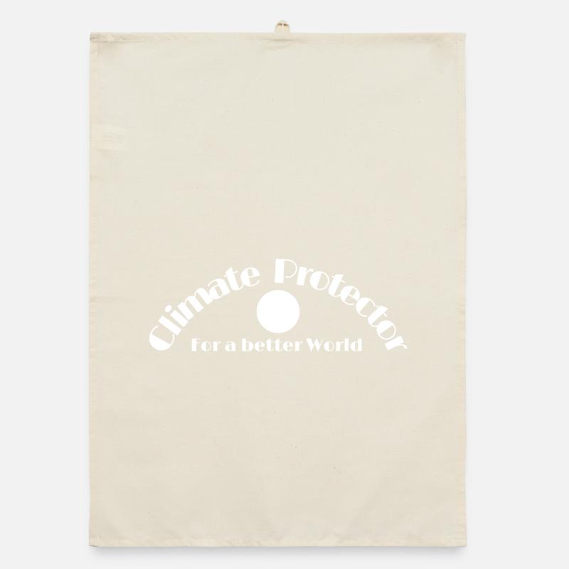 Climate Protector -Klimaschutz Statement Organic Geschirrtuch