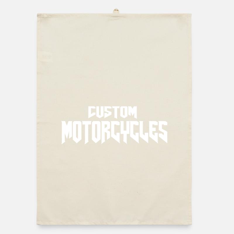 Custom Motorcycles Chopper Biker Organic Geschirrtuch