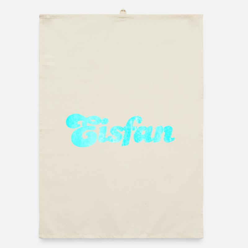 Eisfan cool Statement Eiscreme Eis Eiskrem Fan Organic Geschirrtuch