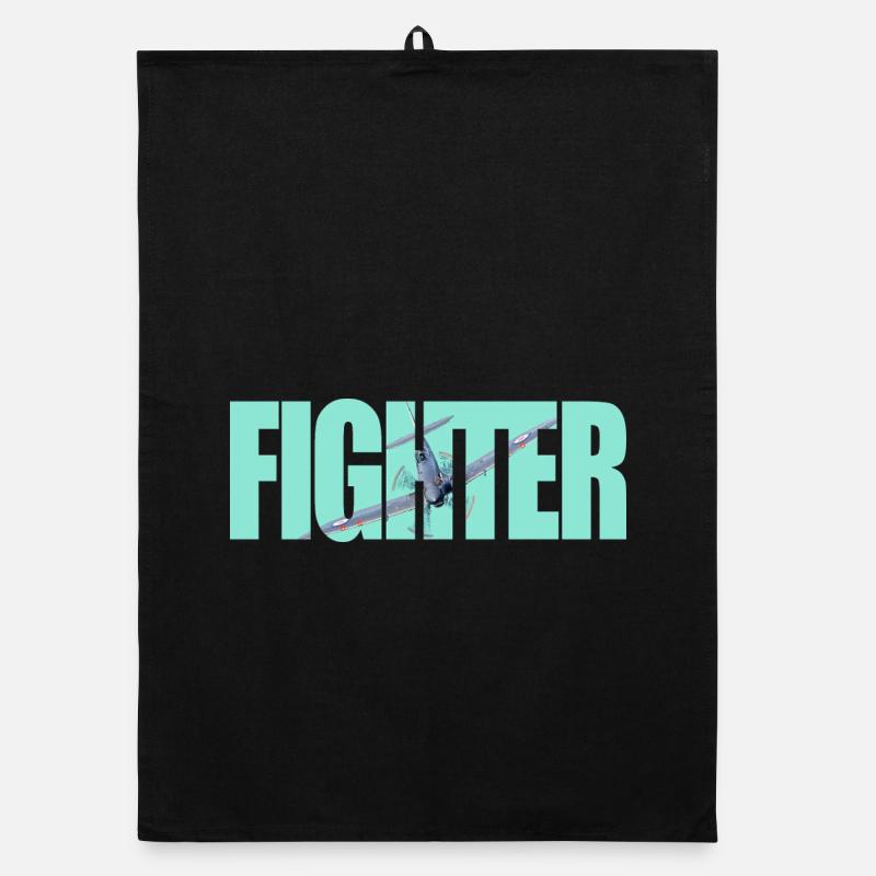 Fighter Spitfire Organic dish towel