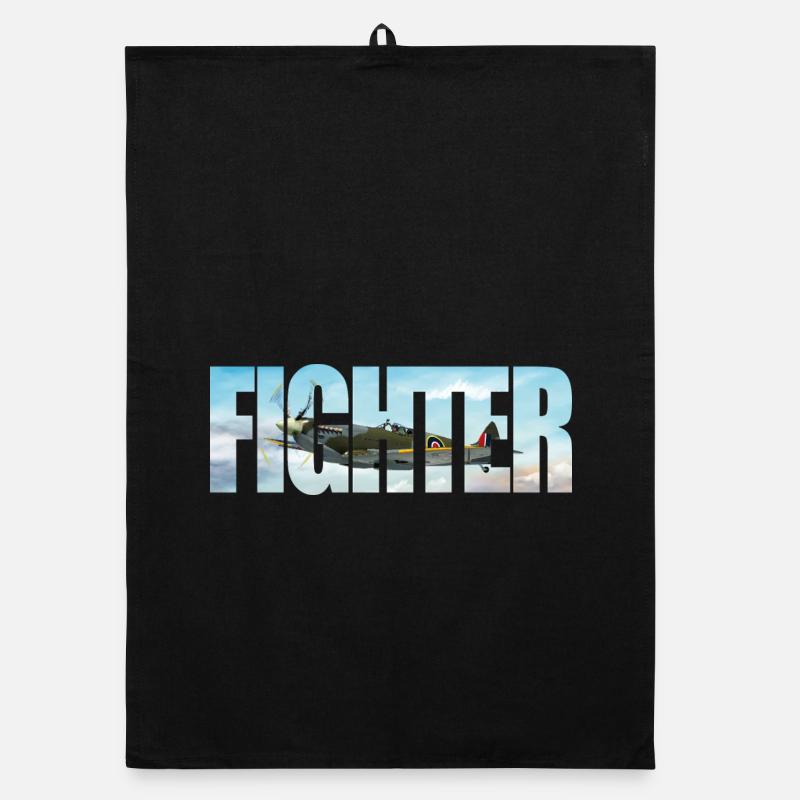 Fighter Spitfire Organic dish towel