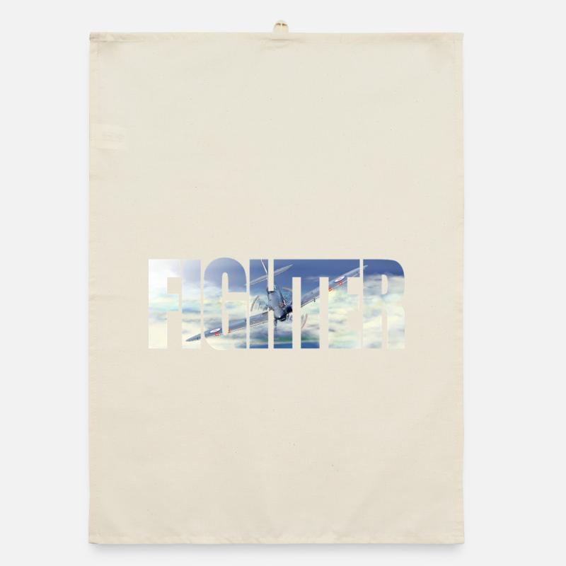 Fighter Spitfire Organic Geschirrtuch
