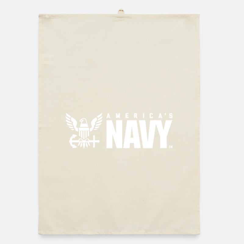 US Navy Emblem Organic Geschirrtuch