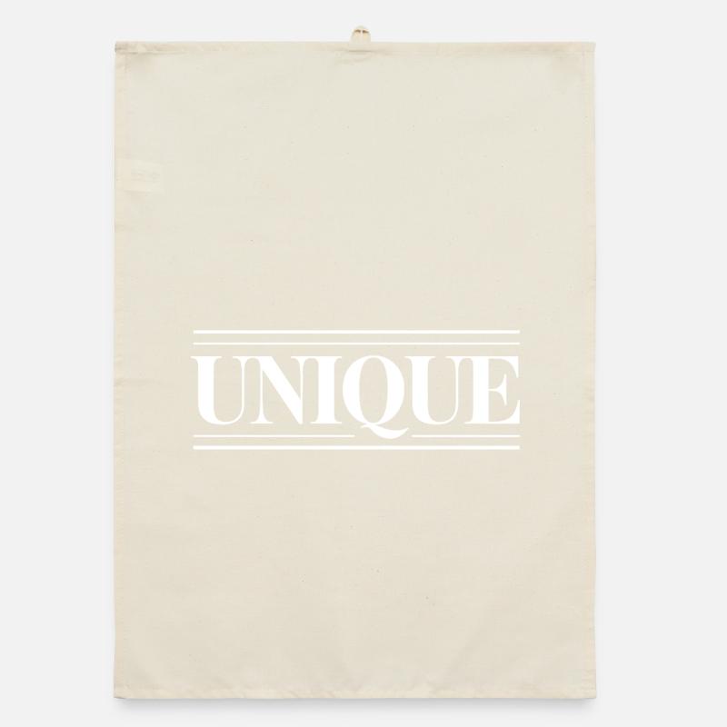 unique, unique, unique valeur de soi unique Torchon bio