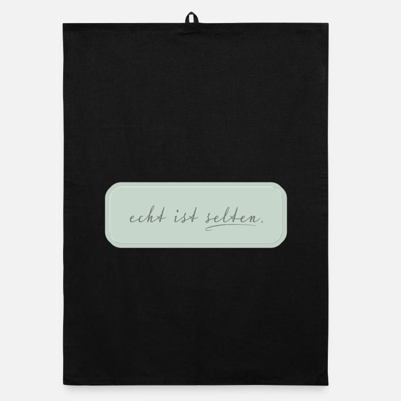 Le réel est rare – Typographie minimaliste Torchon bio