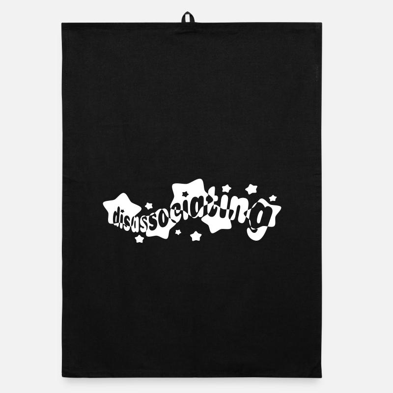 Disassociating Stars Typography (vector) Organic dish towel