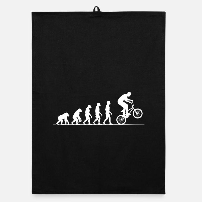 Evolution BMX Bicycle T-Shirt Motif Organic dish towel