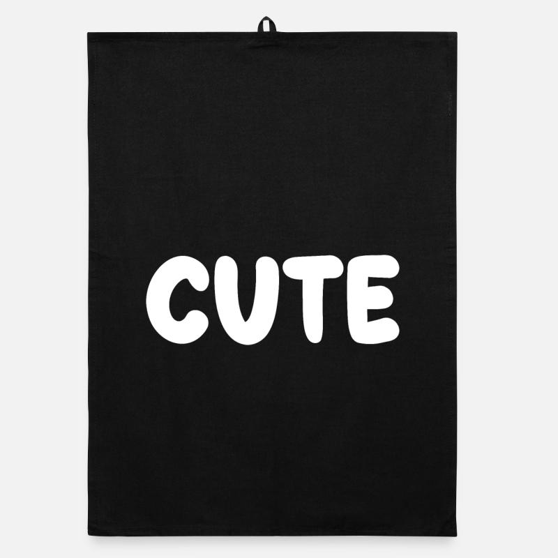 cute title with puffy Font Organic dish towel