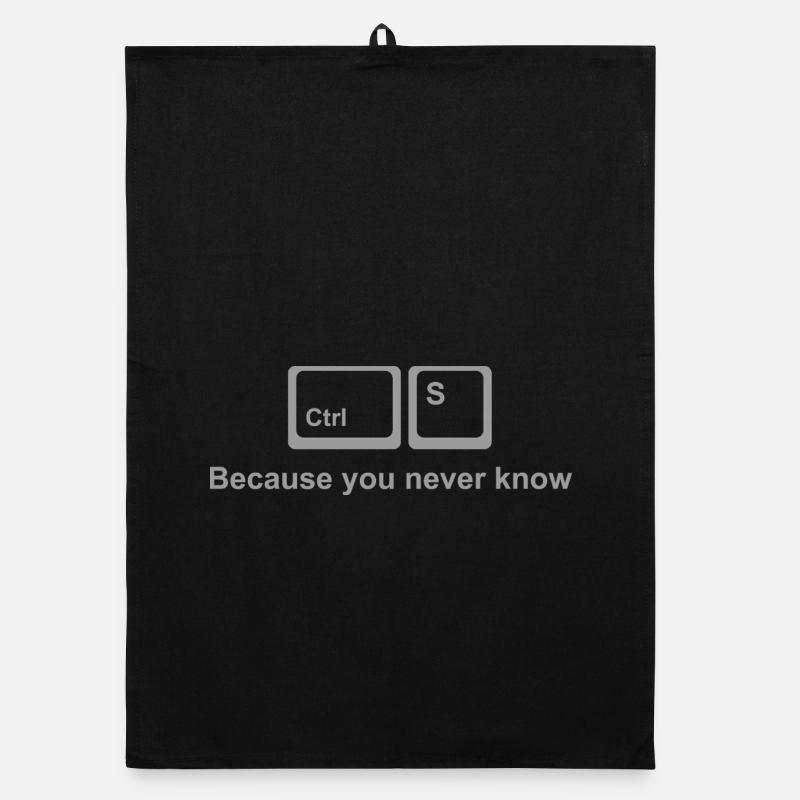 Ctrl S Shirt – Save It Nerd Humor for Developers Organic dish towel